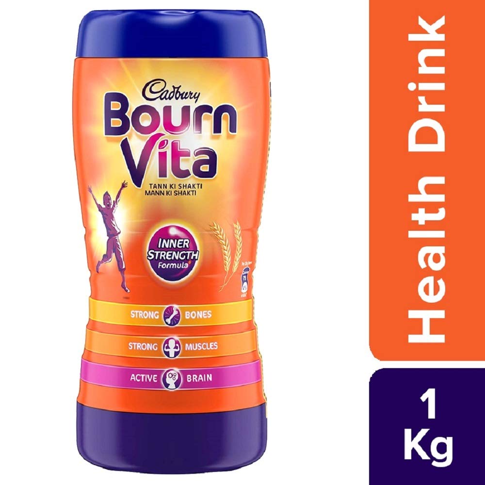 Cadbury Bournvita Health Drink Nutrition Drink  ( 1Kg Jar Chocolate Flavored)