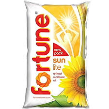 Fortune Sunflower Refined Oil, 1 L Pouch