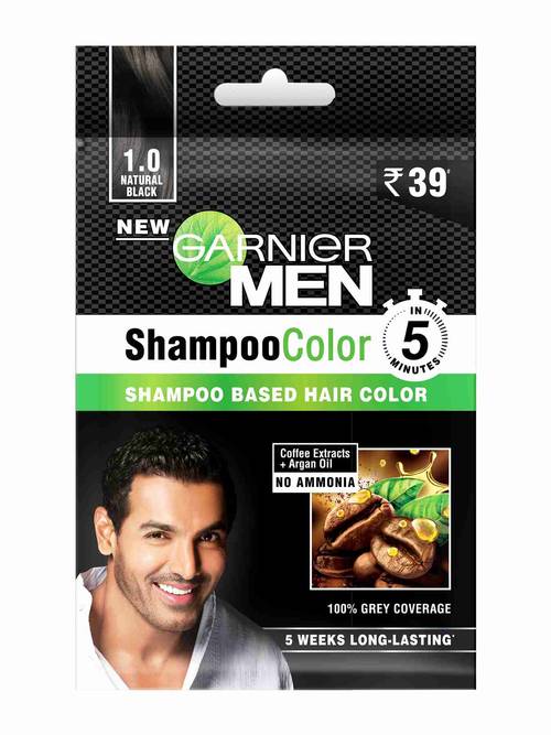 Garnier Men Shampoo Hair Color Shade 100