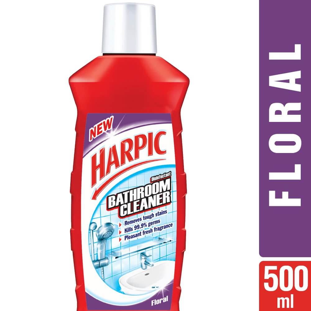 Harpic Floral Red Bathroom Cleaner 500ml