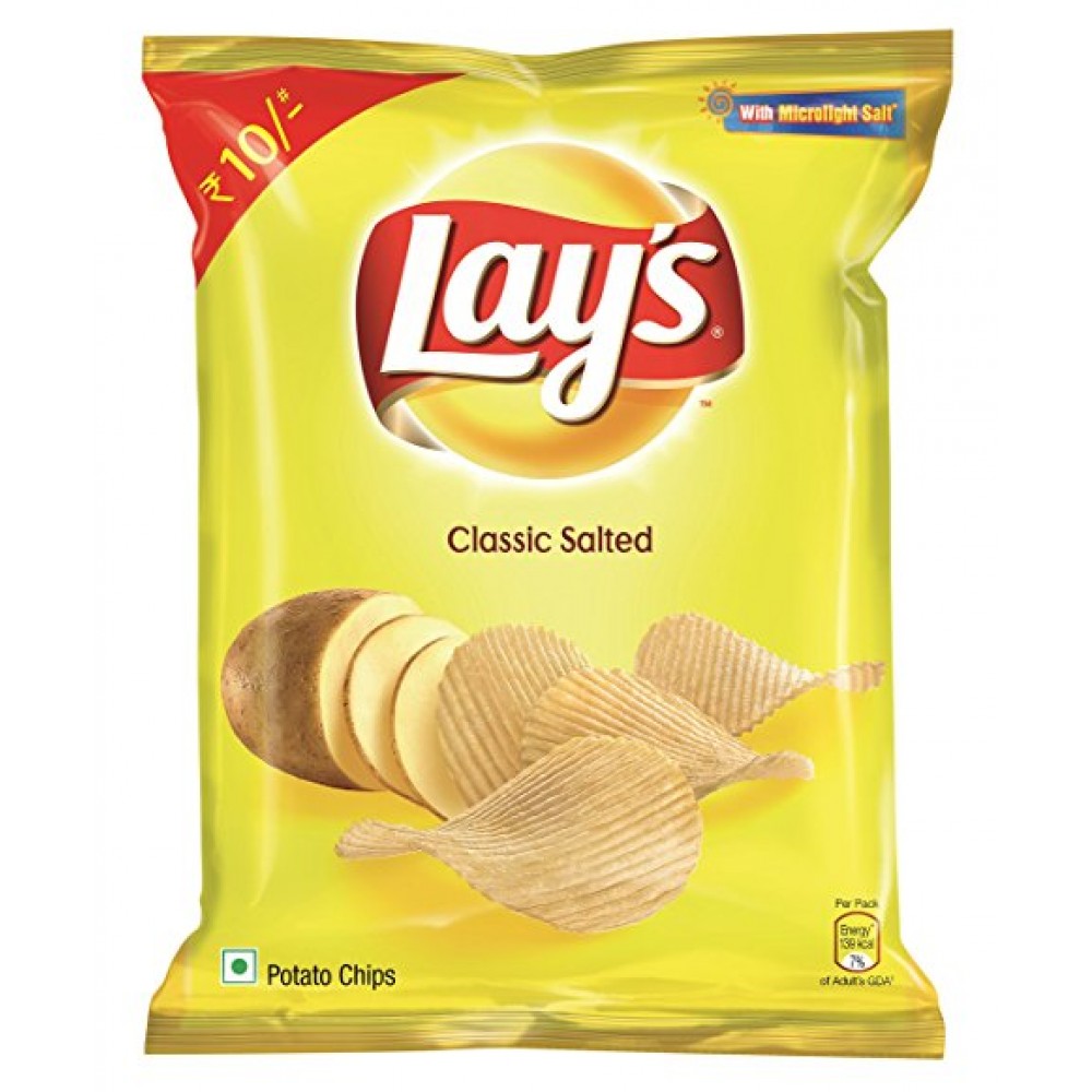 Lays Potato Chips - Classic Salted 10 Rs