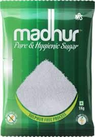 Madhur Pure and Hygienic Sugar, 1kg Pouch