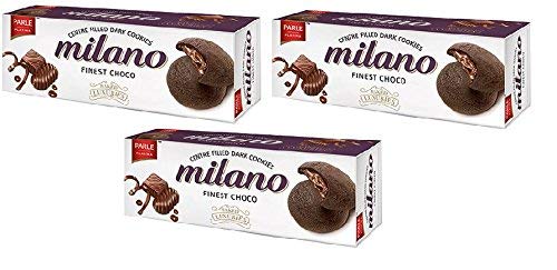 Parle Milano Choco Delight Centre Filled Dark Cookies, 75g 