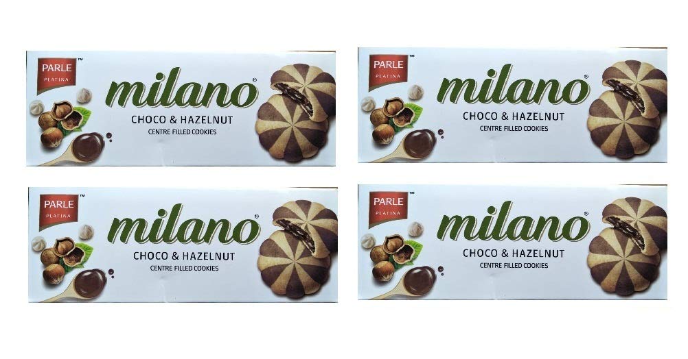 Parle Milano Choco & Hazelnut Center Filled Cookies 60 Gram