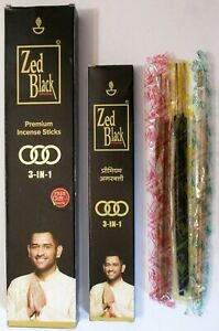 Zed Black Incense Sticks 3 in 1/ Zed Black Agarbatti 3 in 1/ Zed Black Udbatti 3 in 1