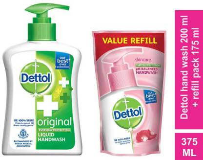 Dettol Original Germ Protection Handwash Liquid Soap Pump, 200ml