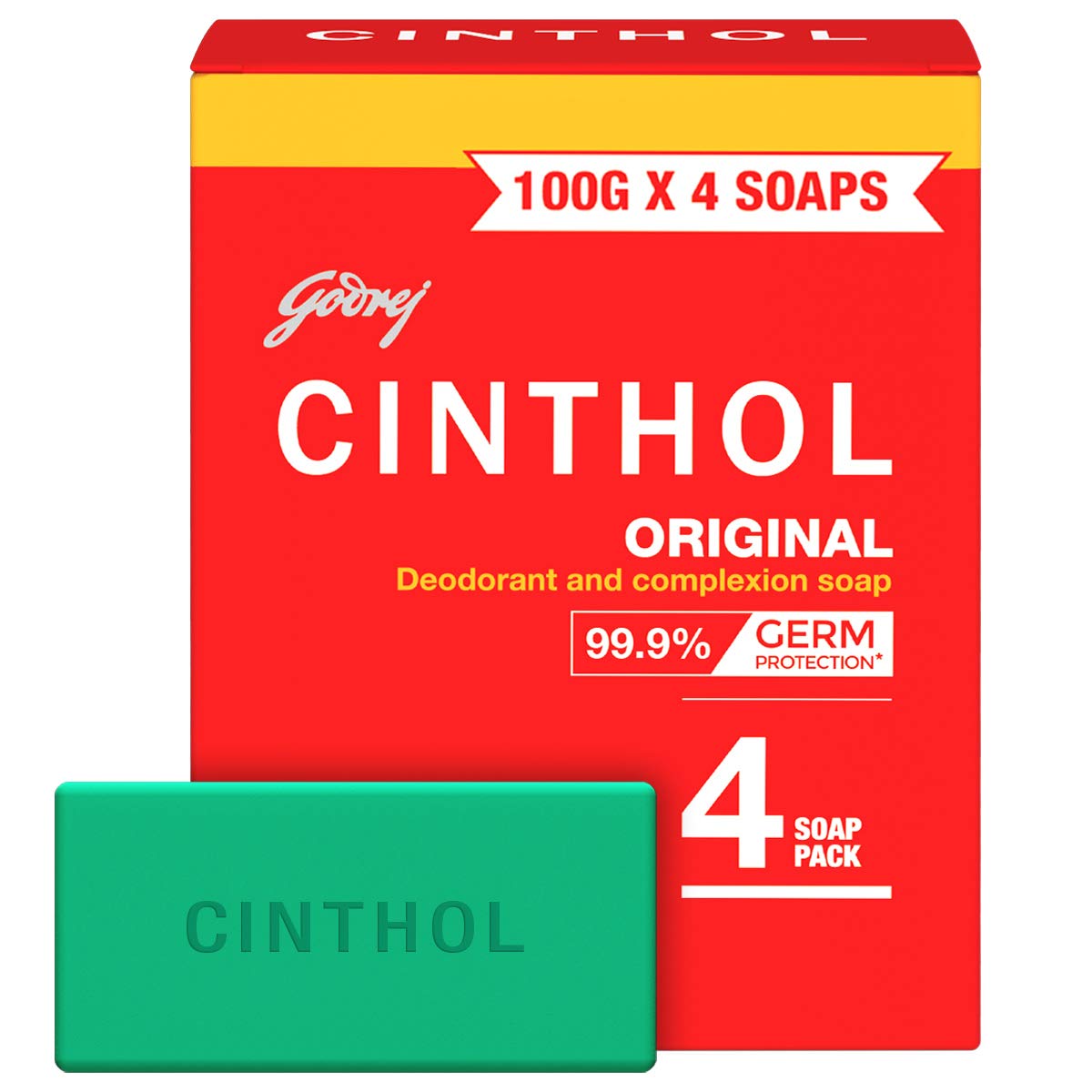  Cinthol Original Bath 100 Gram Soap (Pack Of 04) 