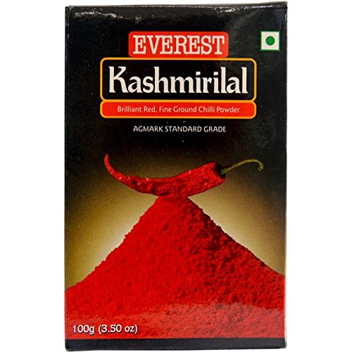 Everest Powder Kashmirilal Briliant Red Chili Powder, 100g Carton