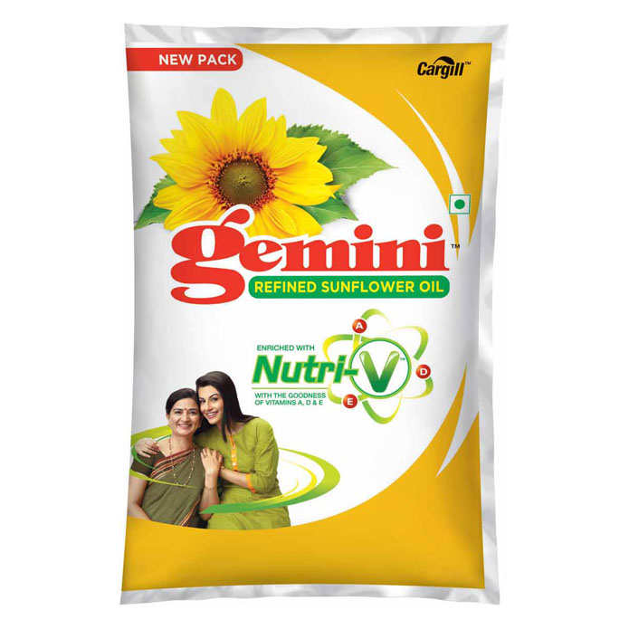 Gemini Refined Sunflower Oil Pouch