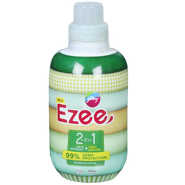 Godrej Ezee 2 in 1 Liquid Detergent + Fabric Sanitizer 500 g