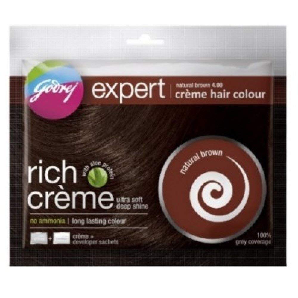 Godrej Rich Creme Hair Colour - Natural Brown 4.00