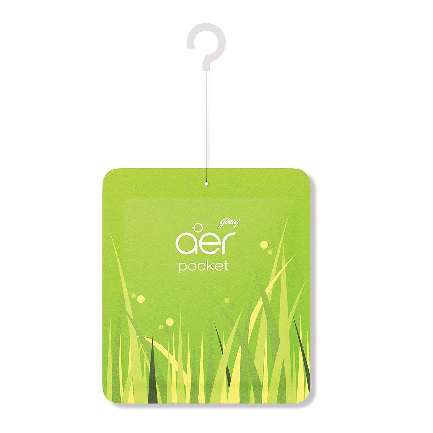 Godrej aer Pocket, Bathroom Air Fragrance - Fresh Lush Green (10g)