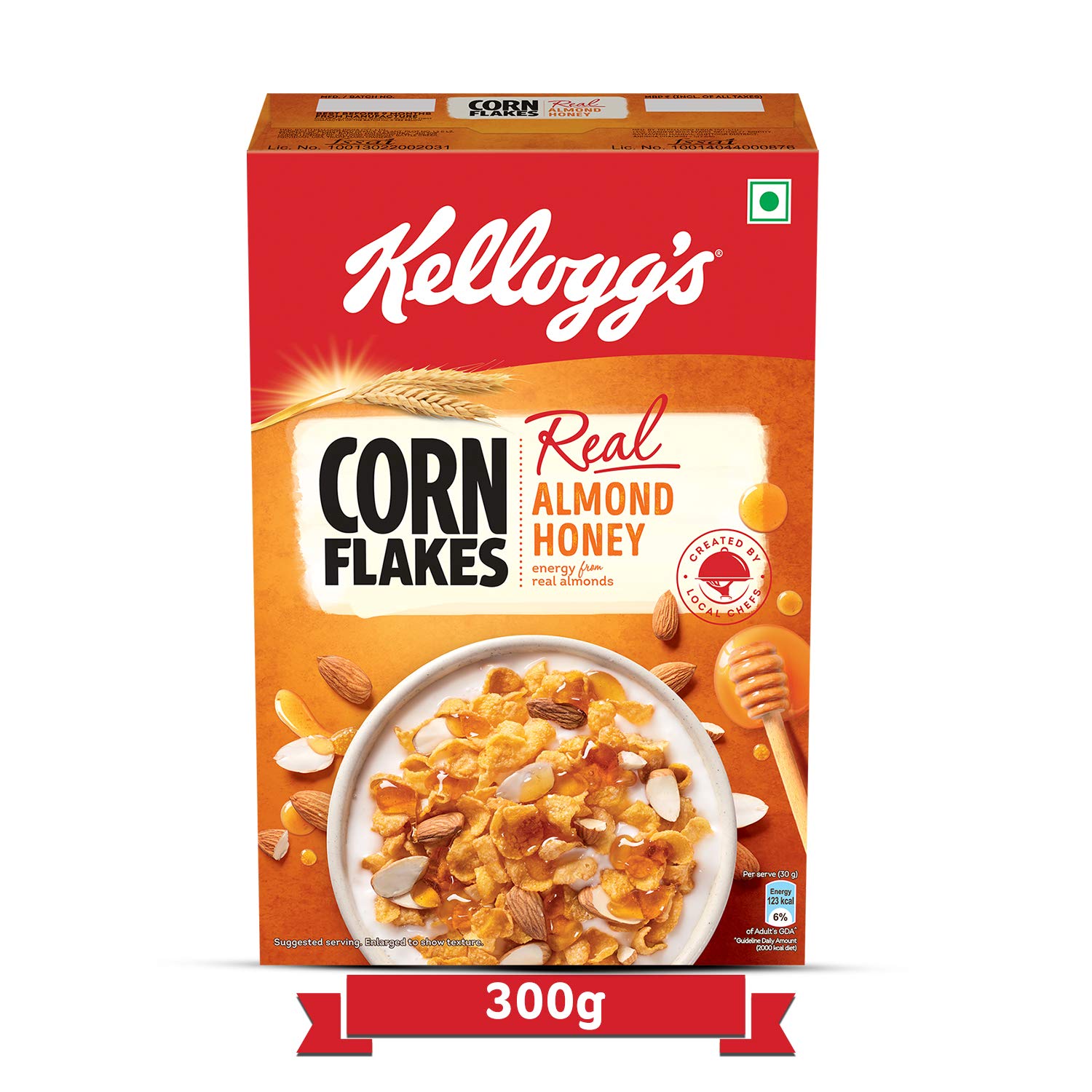 Kellogg’s Corn Flakes Real Almond and Honey 300g