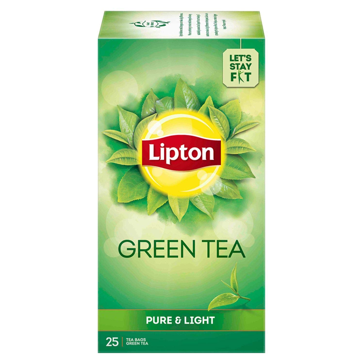 Lipton Green Tea Pure and Light Tea Bags, 25 Tea Bags