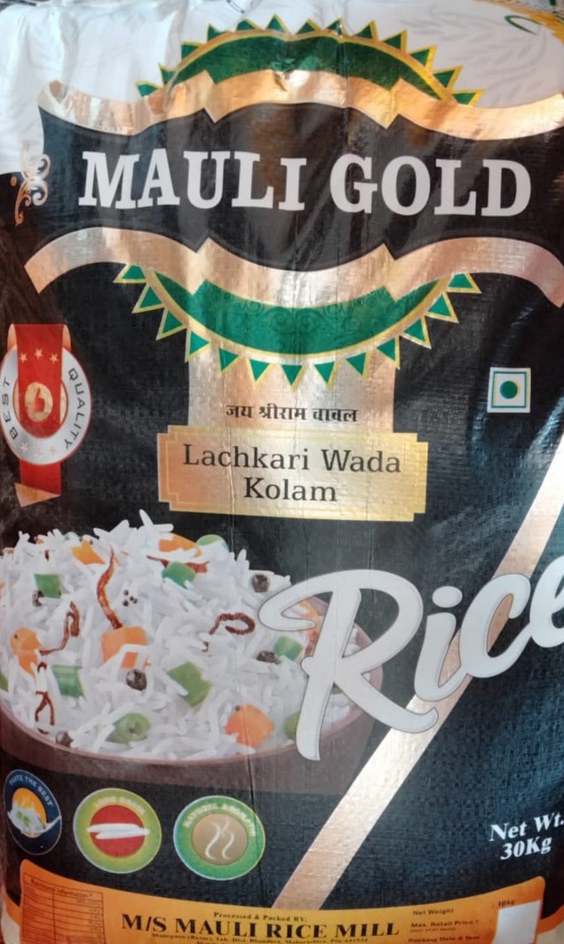 New Jai Shree Ram Mauli Gold Brand Rice 30 Kg Bag