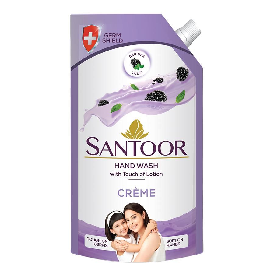 Santoor Creme Hand Wash With Touch Of Lotion