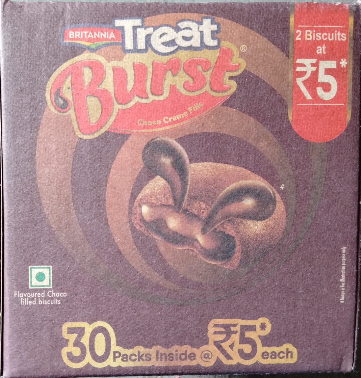 Britannia Treat Burst Choco Cream Fills (600 gm)