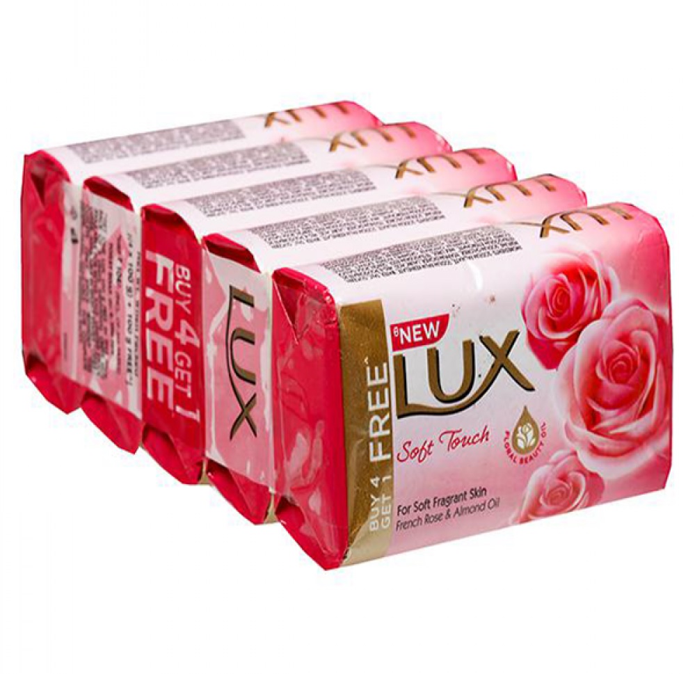 Lux Soft Touch Soap (Buy 4 Get 1 Free)