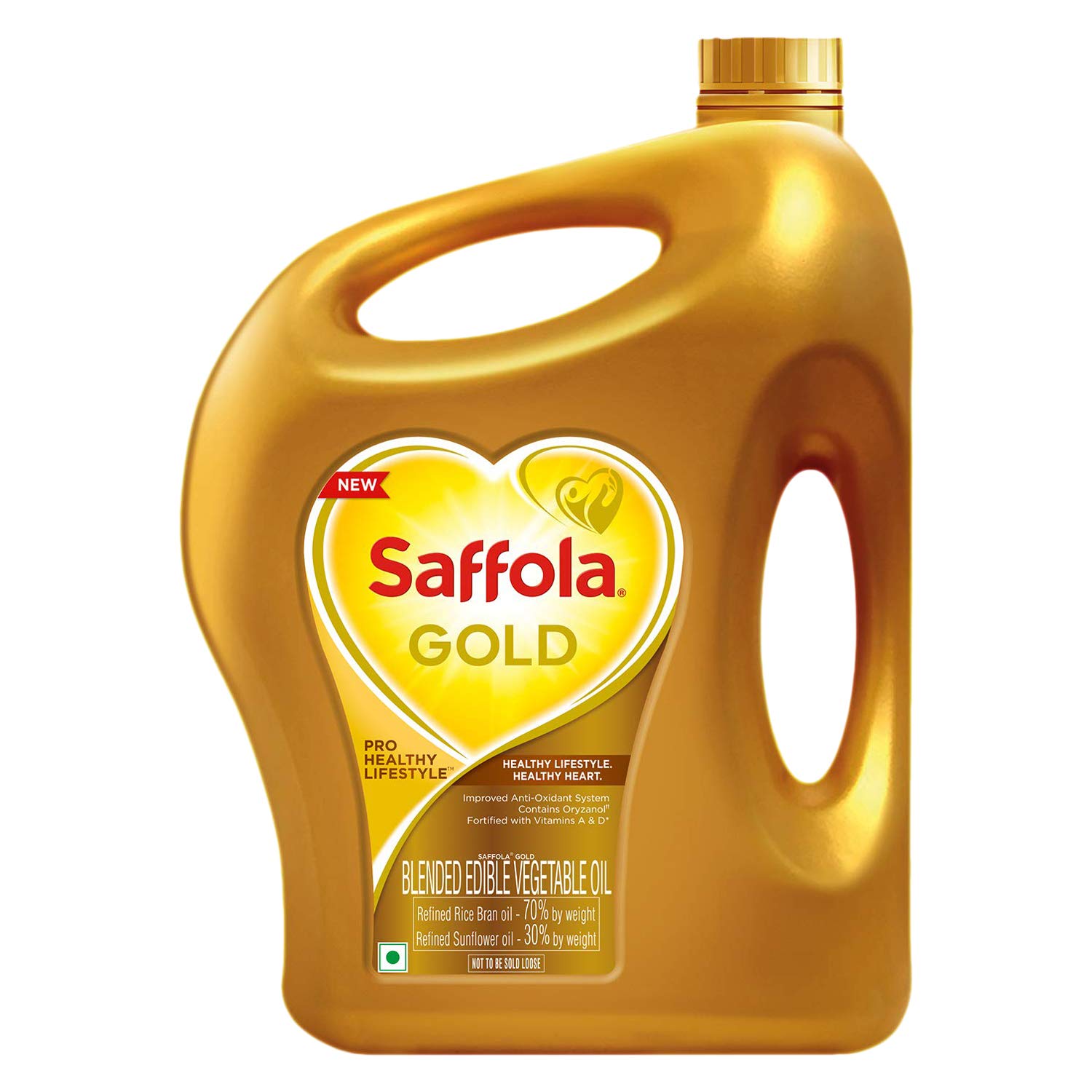Saffola Gold Pro Healthy Lifestyle Edible Oil, 2 L Jar